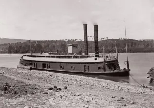 General Grant Collection: General Grant at Kingston Gap, Tennessee River, 1861-65. Creator: Unknown