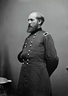 Glass Negatives 1850 1870 Gmgpc Gallery: General James Garfield, US Army, between 1855 and 1865. Creator: Unknown