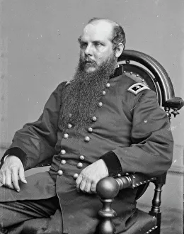 Secretary At War Prints: General John McAllister Schofield, between 1855 and 1865. Creator: Unknown
