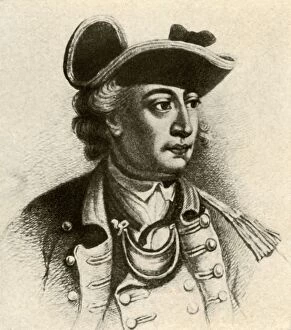 Continental Army Gallery: General John Sullivan, in cocked hat edged with braid and a gorget, c1770, (1937)