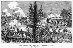 Charles Richard Prints: General Johnsons Victory, near Crown Point, 1755, (1877)