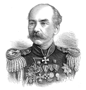 Commander Chief Prints: General Kaufmann, commander of the Russian expedition to Khiva, 1873. Creator: Unknown
