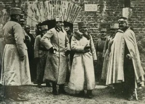 Francis Joseph Prints: General Kusmanek and Prince Francis Joseph at Przemysl Fortress