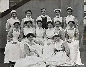 Employee Prints: General Lying In Hospital, York Road, Lambeth: group of nurses, 1908. Creator: Unknown