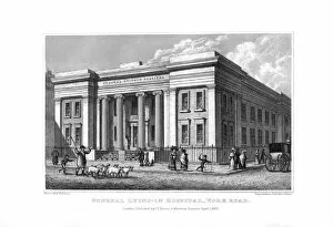 Shury Collection: General Lying-in Hospital, York Road, Lambeth, London, 1830. Artist: J Shury