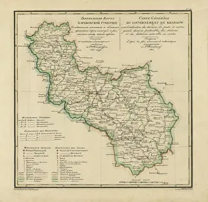 Russian Federation Prints: General Map of Kharkiv Province: Showing Postal and Major Roads