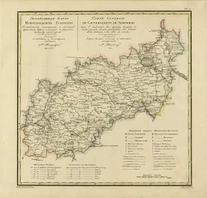 Mapmaker Prints: General Map of Novgorod Province: Showing Postal and Major Roads