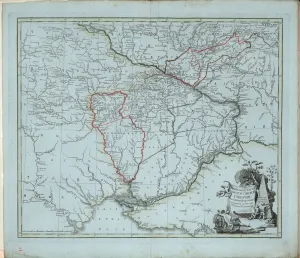 General Map of Novorossiysk Governorate, 1779. Creator: Islenyev, Ivan Ivanovich