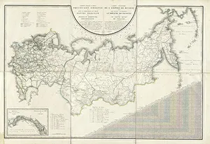 Latvia Prints: General Map of the Russian Empire and the Neighboring Polish