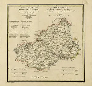 Mapmaker Prints: General Map of Tver Province: Showing Postal and Major Roads