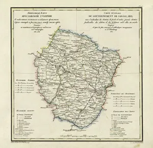 Monasteries Prints: General Map of Yaroslavl Province: Showing Postal and Major Roads