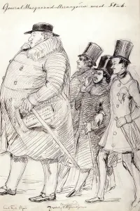 Fritz Ludvig Von Dardel Prints: General Masquerad-Organizer with staff'