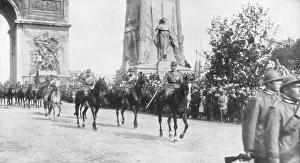 General Montuori and Italian troops during the victory parade, Paris, France, 14 July 1919 General Montuori and Italian troops during the victory parade, Paris, France, 14 July 1919