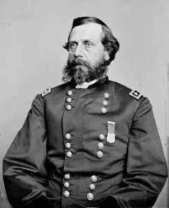 Brigadier General Prints: General Orlando Bolivar Willcox, US Army, between 1855 and 1865. Creator: Unknown
