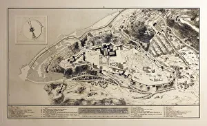 Alcazaba Prints: General plan of the Fortress of the Alhambra, 1770
