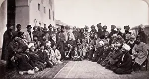 Beards Prints: General Roberts and Sirdars of Kabul, Afghanistan, 1879. Creator: John Burke