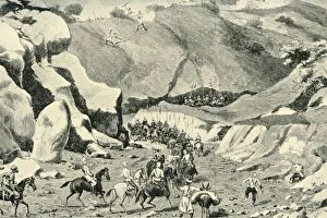 Anglo Afghan War Gallery: General Roberts...Attacked by ghilzais in the Shutargardan Pass, September 27, 1879, (1901)