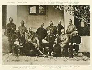 Commander Chief Gallery: General Robertss Staff, Kandahar Expedition, c1880, (1901). Creator: Bourne & Shepherd