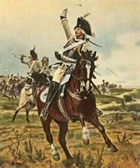 Advance Gallery: General Seydlitz gives the signal to advance at Rossbach, 5 November 1757, (1936)