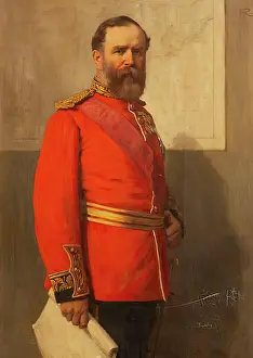 Reid George Prints: General Sir Peter Lumsden GCB, CSI, DL (1829-1918), 1886. Creator: George Reid