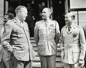 General Sir Richard Hull, Chief of the General Staff talking with Lt-Col. J.C.H. Serette... 1964. Creator: Unknown