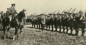 General Sir William Robertson inspecting British troops in Germany, First World War, 1919, (c1920)