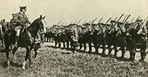 Infantry Prints: General Sir William Robertson inspecting British troops in Germany