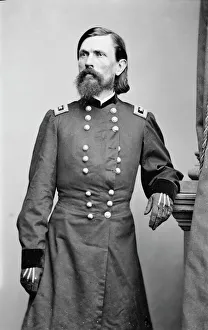 Stereoscopics Gallery: General Thomas L. Crittenden, between 1855 and 1865. Creator: Unknown