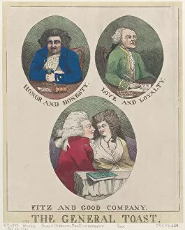 George Iv Of The United Kingdom Collection: The General Toast: Honor and Honesty, Love and Loyalty, Fitz and Good Company