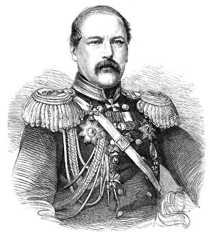 Military Engineer Prints: General Todleben, the Russian military engineer, 1864. Creator: Unknown