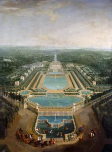 Pierre Denis Ii 1663 1742 Prints: General view of the chateau and gardens at Marly