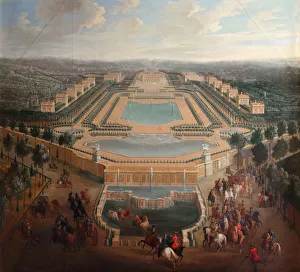 Pierre Denis Ii 1663 1742 Prints: General view of the chateau and pavilions at Marly