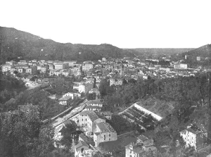Carrara Marble Prints: General view of the city of Carrara, Italy, 1895. Creator: Unknown