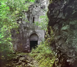 Georgia Asia Prints: General view of Dabskii Monastery