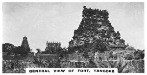 General view of fort, Tangore, Tamil Nadu, India, c1925
