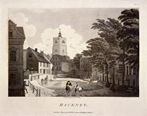 Brook Collection: General view of Hackney, London, 1791. Artist: William Ellis