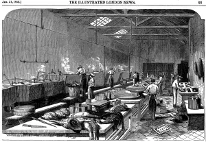General view of kitchen at Richie & McCalls Cannery, Houndsditch, London, 1852 General view of kitchen at Richie & McCalls Cannery, Houndsditch, London, 1852