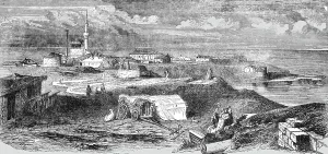 Romanian Prints: General View of Kustendje, 1854. Creator: Unknown