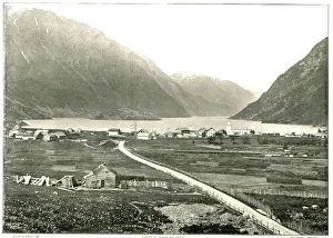 Fjords Prints: General view, Odde, Norway, 1895. Creator: Unknown
