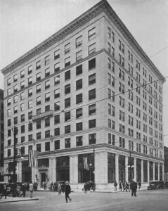 Office Block Prints: General view of an office building, 1924