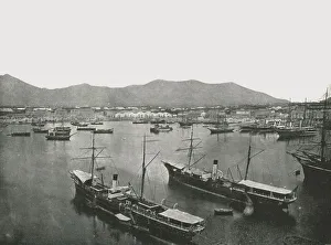 Palermo Prints: General view of the port, Palermo, Sicily, Italy, 1895. Creator: W &s Ltd