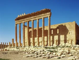 Classical Prints: General view of the Roman Temple of Bel (Baal)