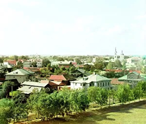 Colour Separation Negative Prints: General view of Rostov [Velikii] from the bell tower of the Church of All Saints