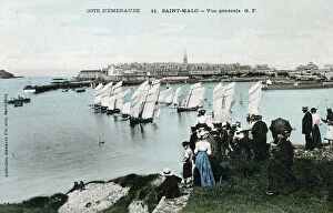 General view of Saint Malo, Brittany, France, 20th Century