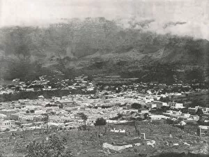 Cape Town Gallery: General view showing Table Mountain wreathed in vapour, Cape Town, South Africa, 1895