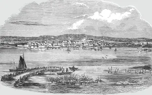 Toronto Ontario Canada Prints: General View of Toronto, 1854. Creator: Unknown