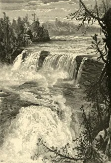 Fenn Prints: General View of Trenton Falls, from East Bank, 1872. Creator: James L. Langridge