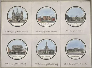 Somerset House Prints: General views of London, 1792