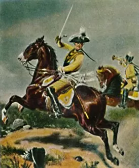 General von Seydlitz 1721-1773. - Gemalde von Camphausen, 1934