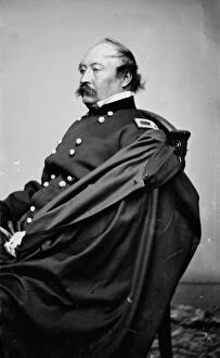Mustache Gallery: General William H. French, US Army, between 1855 and 1865. Creator: Unknown